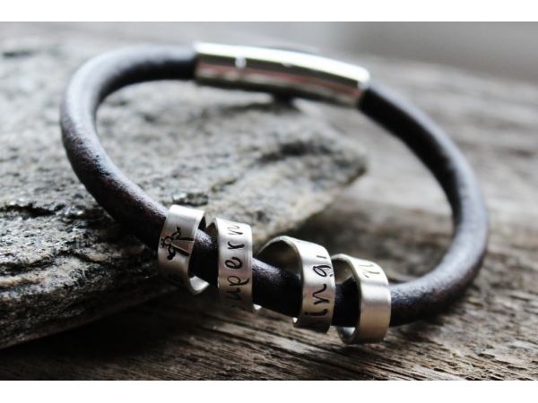 personalized men' bracelet