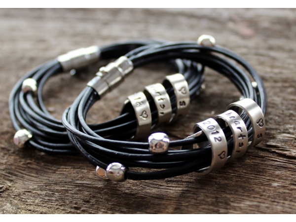 Personalized couples bracelets