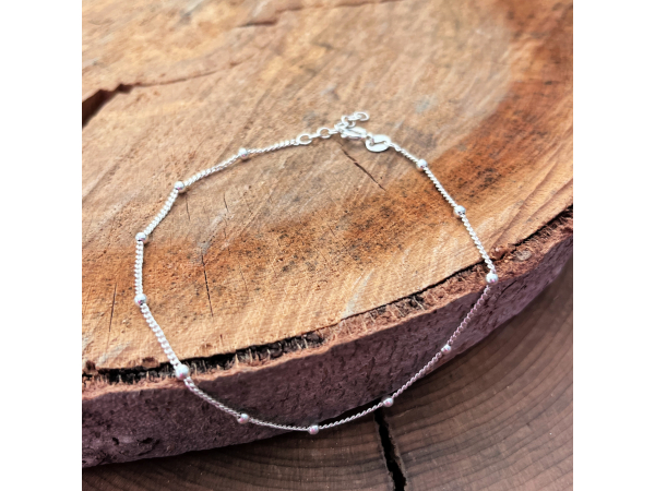 silver chain anklet