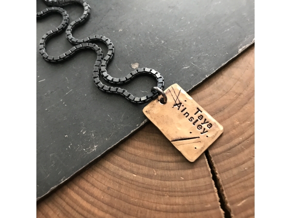 mens dog tag necklace