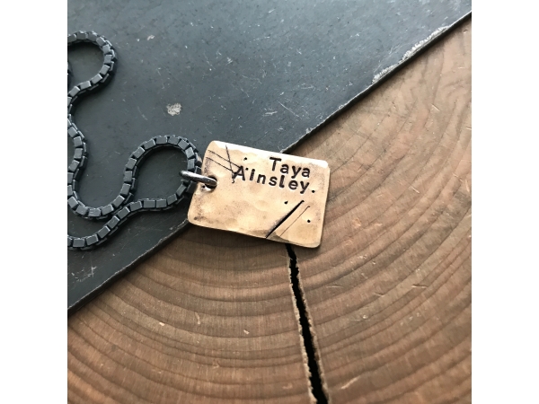 rugged dog tag necklace