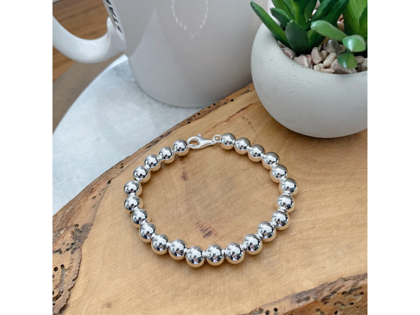 silver balls bracelet