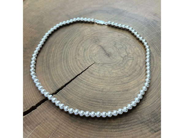 sterling balls necklace