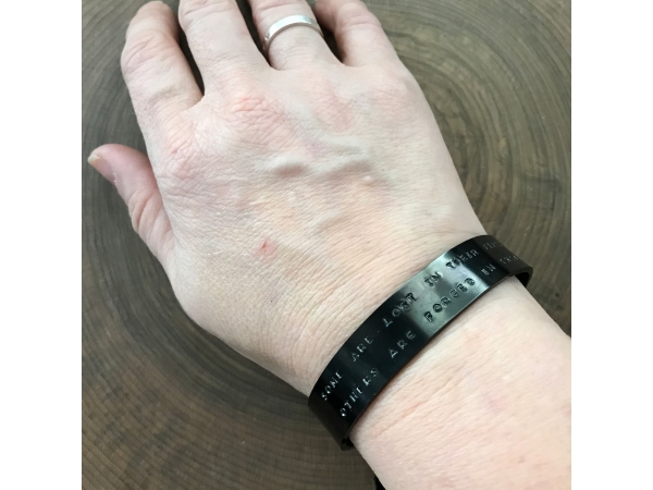 custom message men's cuff