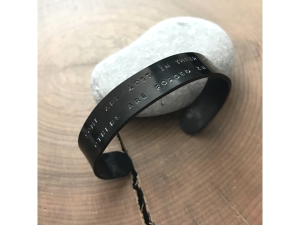 Men's black cuff