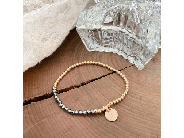 gold personalized bracelet