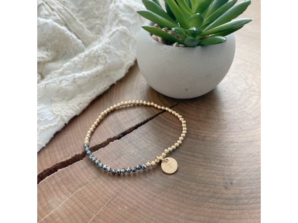 dainty gold stacking bracelet