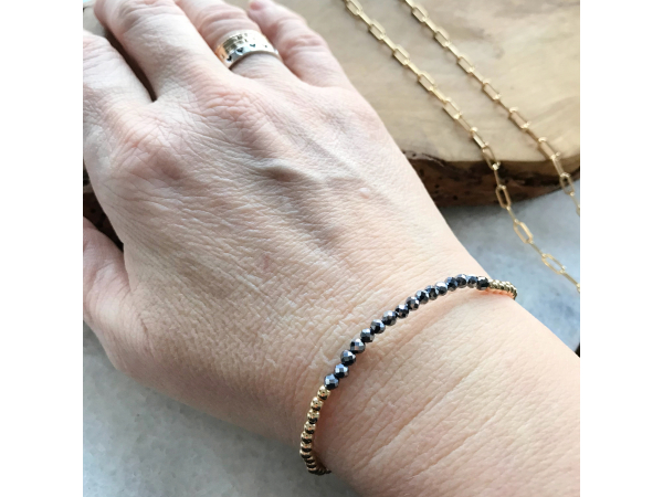 gold layering bracelet