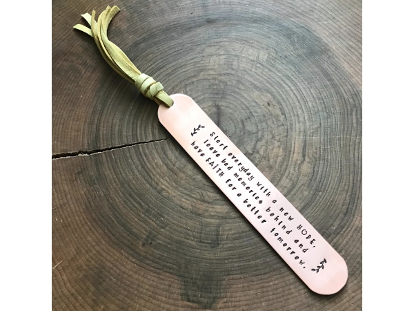 inspirational quote bookmark