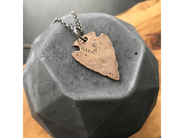 mens bronze arrowhead