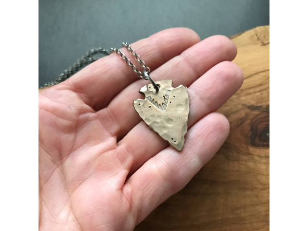 mens arrowhead necklace