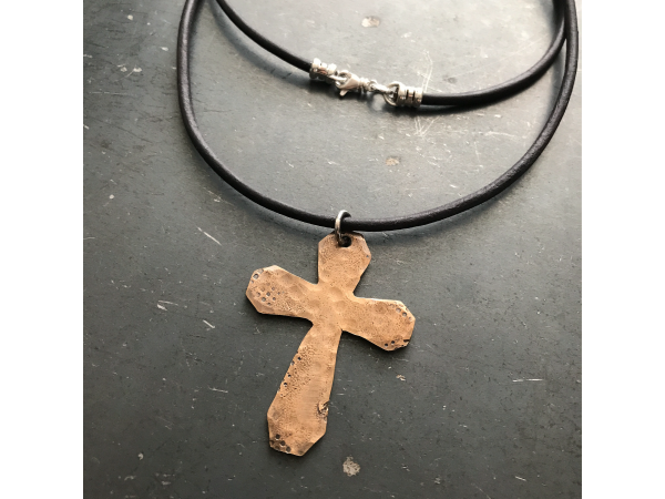 Personalized cross necklace