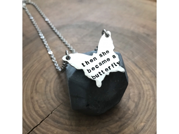 From Caterpillar to Butterfly Necklace