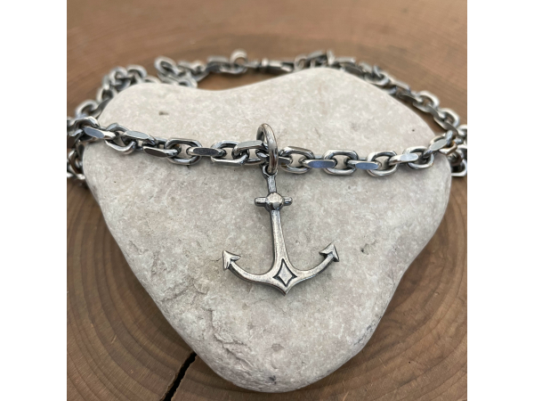 men's silver chunky chain