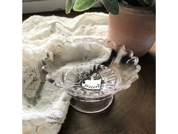 crystal jewelry dish