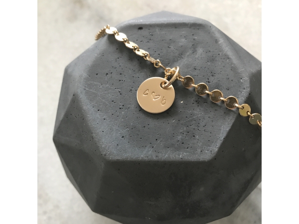personalized gold bracelet