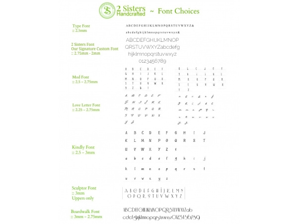 Custom font choices