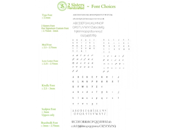 2 Sisters Handcrafted fonts