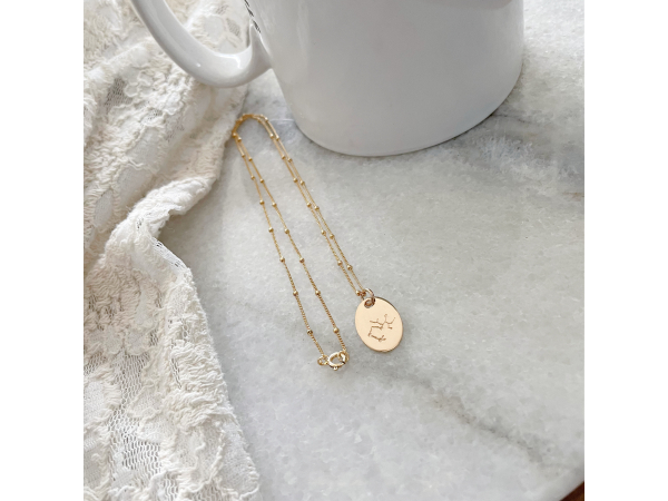 personalized gold constellation necklace