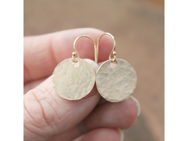 gold coin earrings