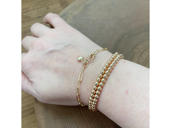 modern gold bracelet