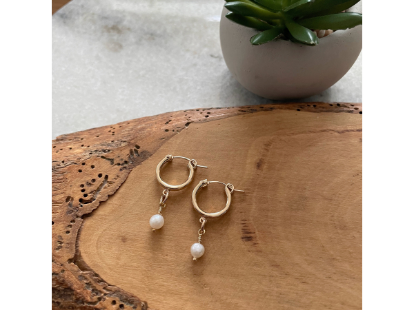 shine hoop earrings