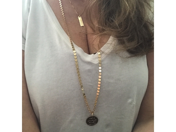 personalized layer necklace