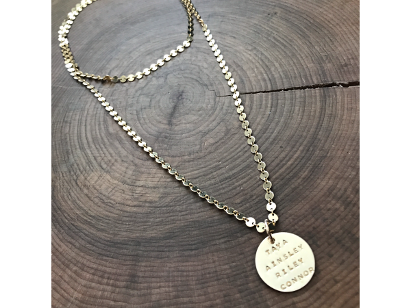 layered gold necklace
