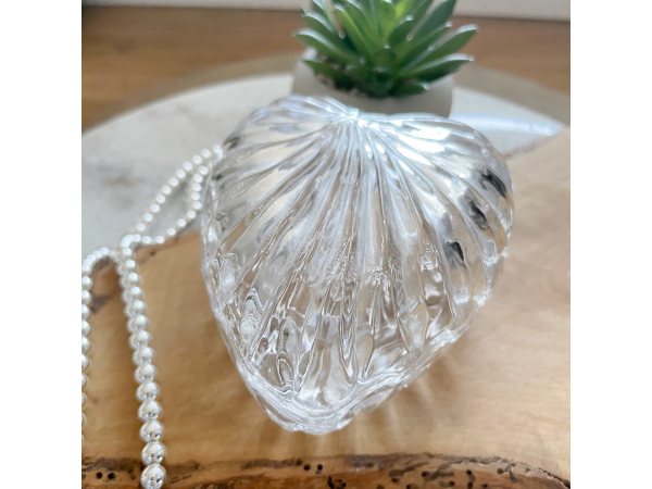 heart crystal trinket dish