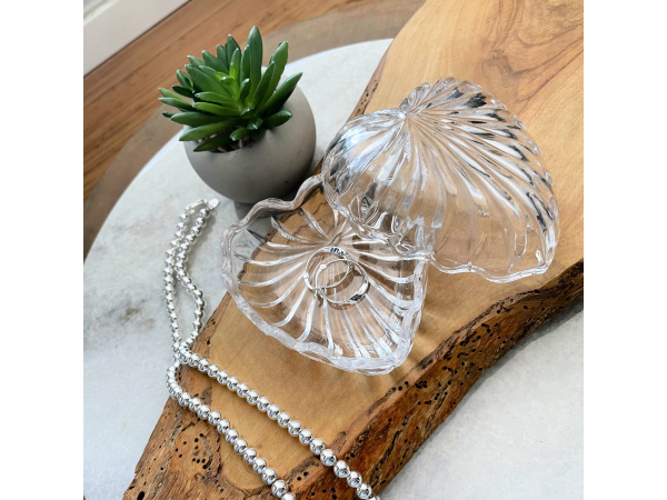heart crystal jewelry holder