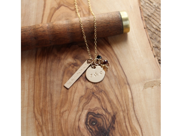 Gold custom necklace