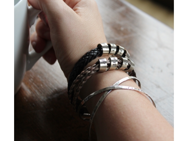 woman's personalized jewelry