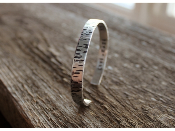 secret message birch cuff