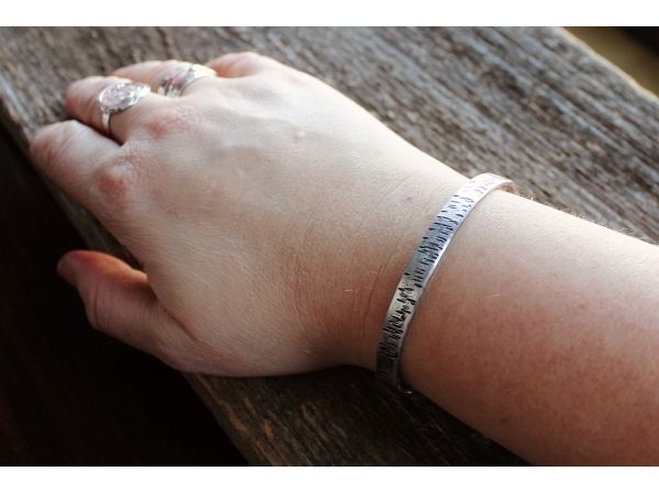 silver custom cuff
