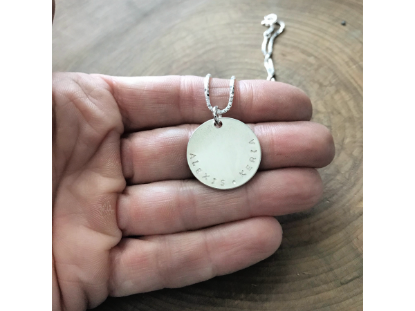 custom silver coin necklace