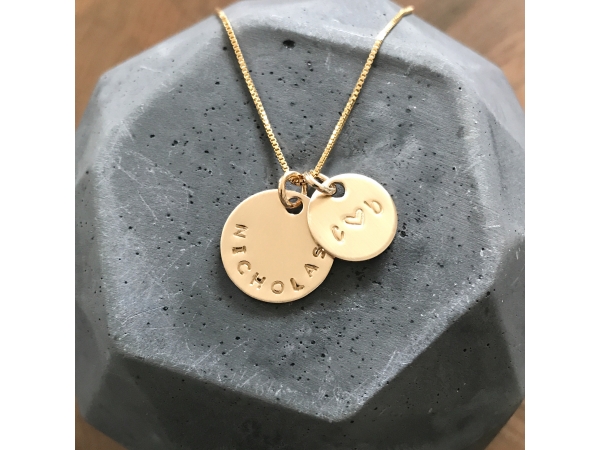 personalized gold necklace