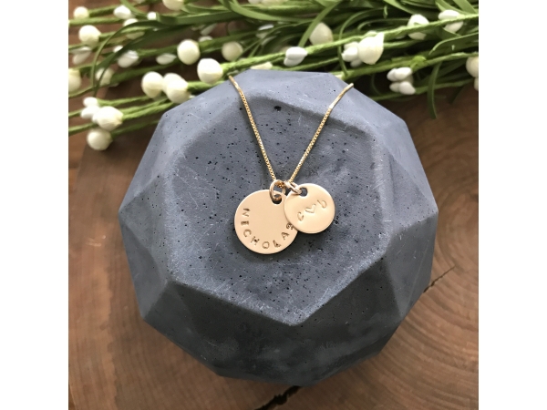 men's gold personalized necklace