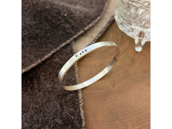 silver bangle bracelet