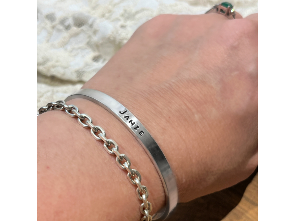 Personalized Kate Bangle Bracelet