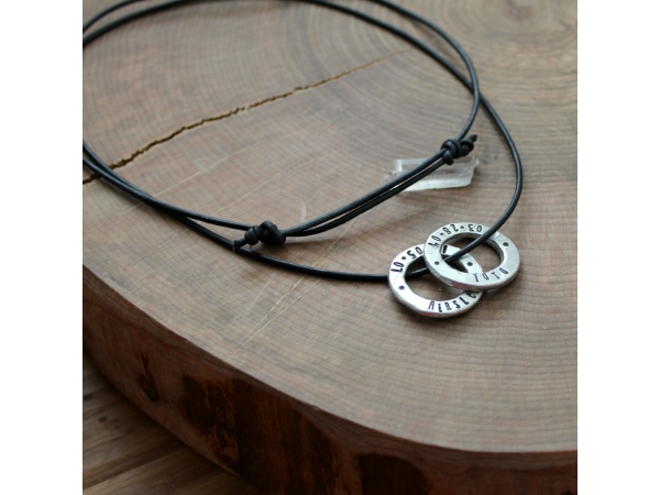 men's leather necklace