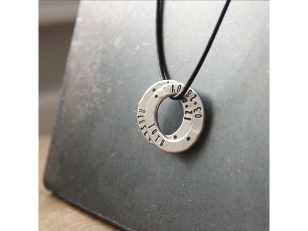 men's personalized necklace