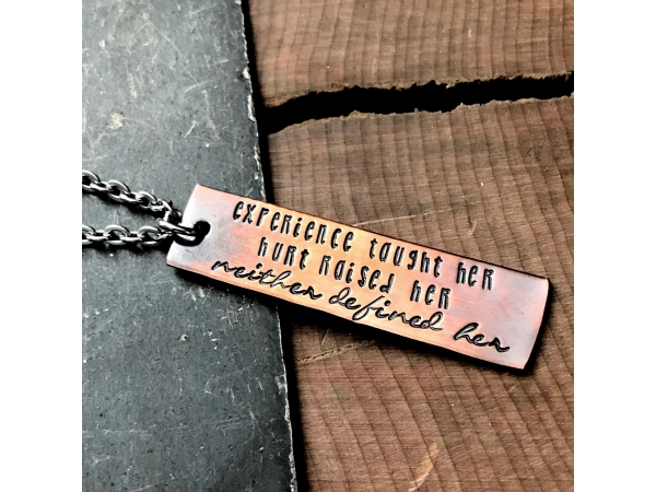strength quote necklace