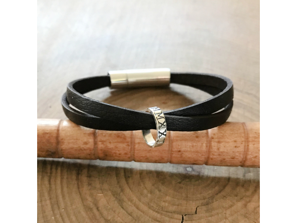 men's personalized ring bracelet