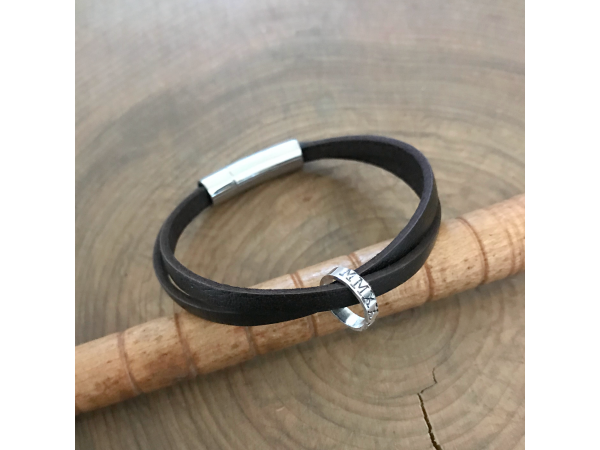 personalized spinning ring bracelet
