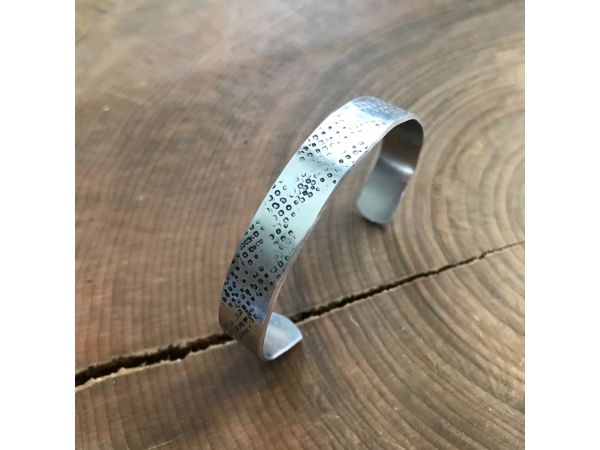 men's custom message cuff