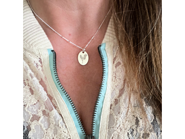 birth month flower necklace