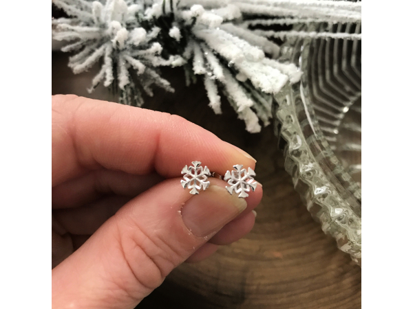 snowflake earrings