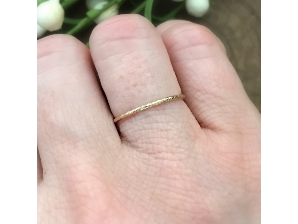 gold stacking ring