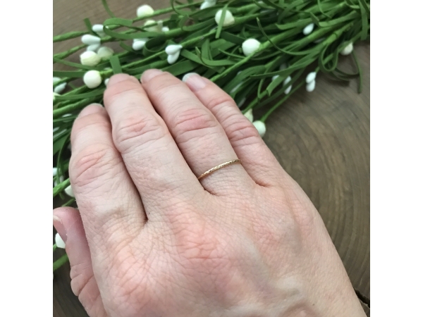 dainty gold fill ring