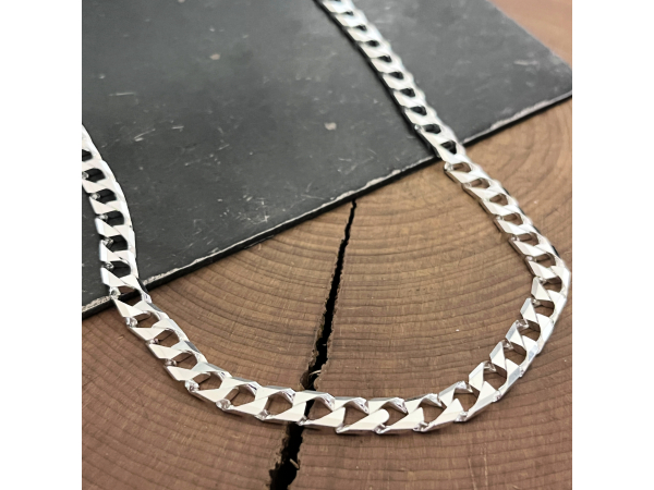 solid sterling silver men's chain